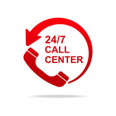 Call center icon vector illustration.
