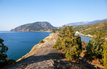 Cape Plaka with a view of Bear Mountain (Ayu-Dag), Crimea