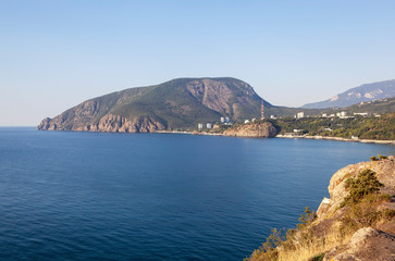 Cape Plaka with a view of Bear Mountain (Ayu-Dag), Crimea