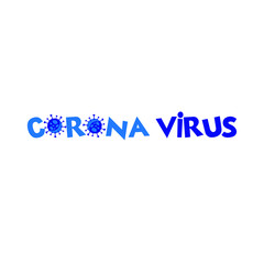 Corona Virus 2020. Wuhan virus disease, virus infections prevention methods Corona Virus Logo Symbol