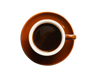 A coffee cup isolated on white background. Food and drink concept.