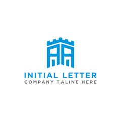 Inspiring logo design Set, for companies from the initial letters of the AA logo icon. -Vectors