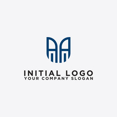 Inspiring logo design Set, for companies from the initial letters of the AA logo icon. -Vectors