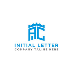 Inspiring logo design Set, for companies from the initial letters of the AC logo icon. -Vectors