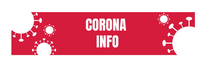 Corona Info Header für Web, Briefkopf etc.