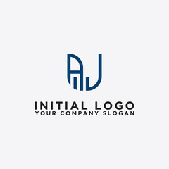 Inspiring logo design Set, for companies from the initial letters of the AJ logo icon. -Vectors