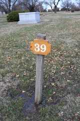 Cemetery lot numbers