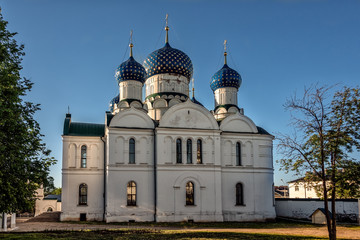 The Epiphany Cathedral in the ancient Russian town of Uglich.The Epiphany Monastery