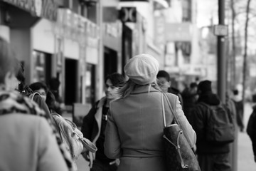 women walking on the street