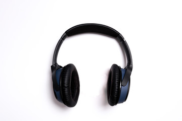 Fototapeta na wymiar Over the ear headphones on white background