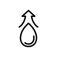 moisture ispravitsya icon vector. moisture ispravitsya sign. isolated contour symbol illustration