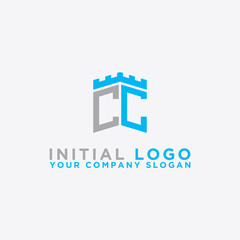 Inspiring logo design Set, for companies from the initial letters of the CC logo icon. -Vectors