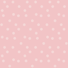 Gently pastel baby color background dots seamless pattern