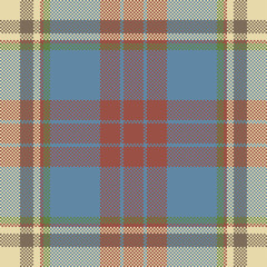 Pixel background vector design. Modern seamless pattern plaid. Square texture fabric. Tartan scottish textile. Beauty color madras ornament.