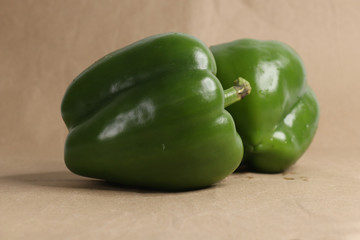 organic green bell pepper