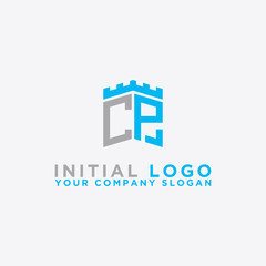 Inspiring logo design Set, for companies from the initial letters of the CP logo icon. -Vectors