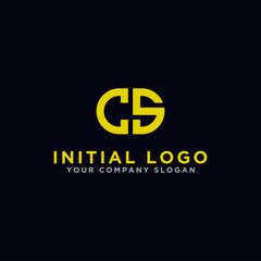 Inspiring logo design Set, for companies from the initial letters of the CS logo icon. -Vectors