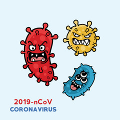 Danger Corona Virus Vector Illustration