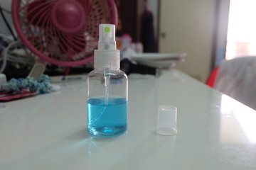 test tubes with liquid in laboratory