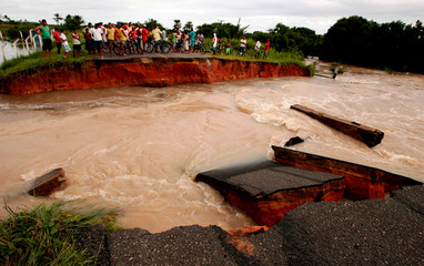 rain causes flooding in meadow