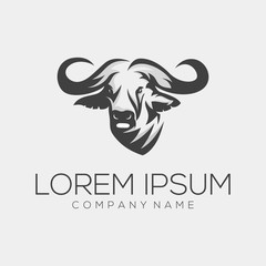 bull logo design vector abstract illustrator