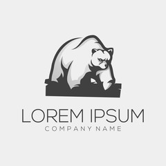 bear logo design vector abstract illustrator