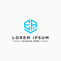 Inspiring logo design Set, for companies from the initial letters of the EA logo icon. -Vectors