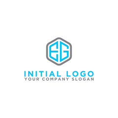 Inspiring logo design Set, for companies from the initial letters of the EG logo icon. -Vectors