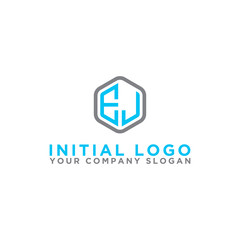 Inspiring logo design Set, for companies from the initial letters of the EJ logo icon. -Vectors