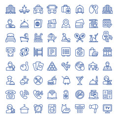 Set of hotel icons. Vector illustration