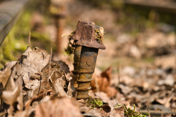 Bahnschienen Schraube