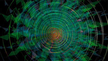 Abstract star, swirl background.