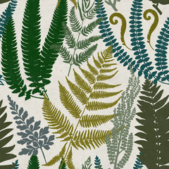 Seamless pattern with fern leaf. Pattern for the fabric and wallpaper © IlkaErzsebet