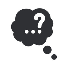 Question mark icon. Help symbol. FAQ sign on background. Minimal. Quiz symbol.