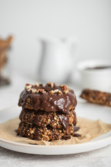 donuts aux céréales et chocolat coulant