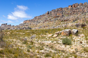 Fototapeta na wymiar Landschaft in den Zederbergen bei Clanwilliams, Western Cape, Südafrika