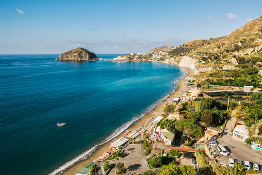 Maronti beach, ischia island.