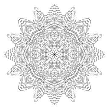 intricate mandala no. 3 for colored pencils