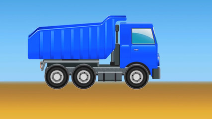 Dump truck vehicle, construction Equipment