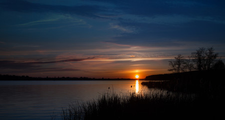 Sunset on the lake 2