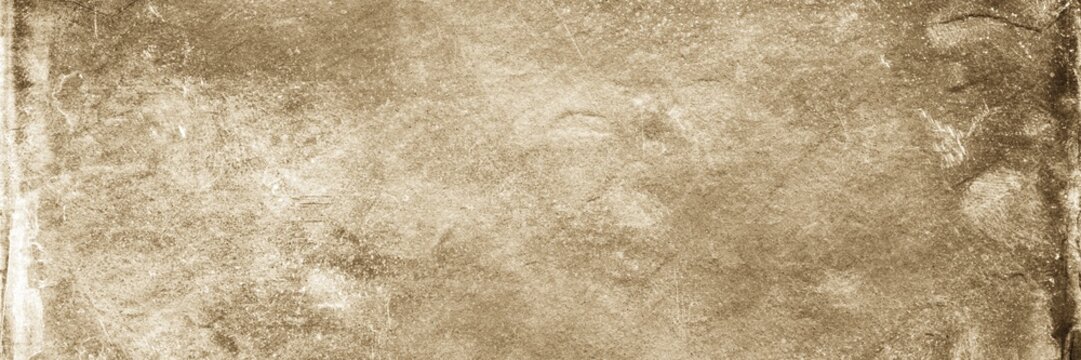 Sepia background. Front view of blank old dirty background