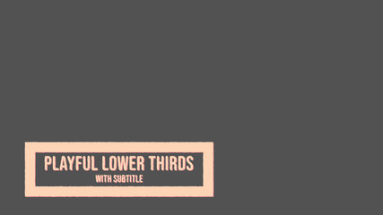 Playful Pastel Lower Third