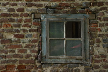 Fenster, Ruine, Bauernhaus, Bauernhof