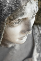 Fototapeta na wymiar Closeup of Statue of Our Lady
