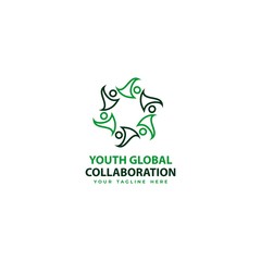 Youth Global Collaboration Logo Template
