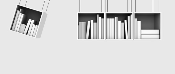 bibliothèque blanche