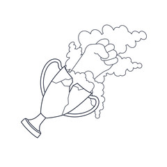 Magic Cup with the potion the witch