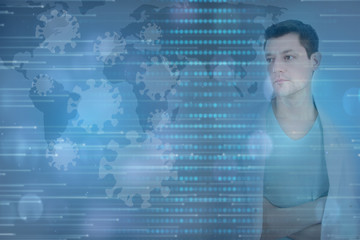 Obraz premium Epidemic. Global health problems. Doctor.