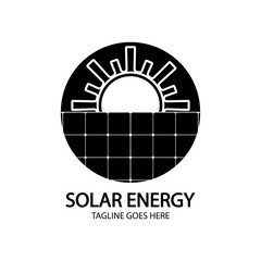 Solar logo energy icon