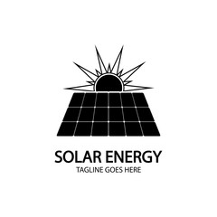 Solar logo energy icon